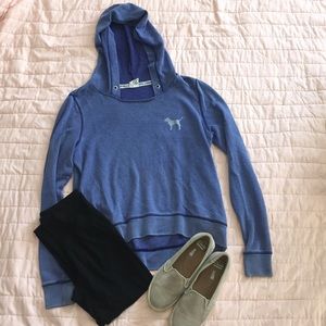 Blue vs pink hoodie